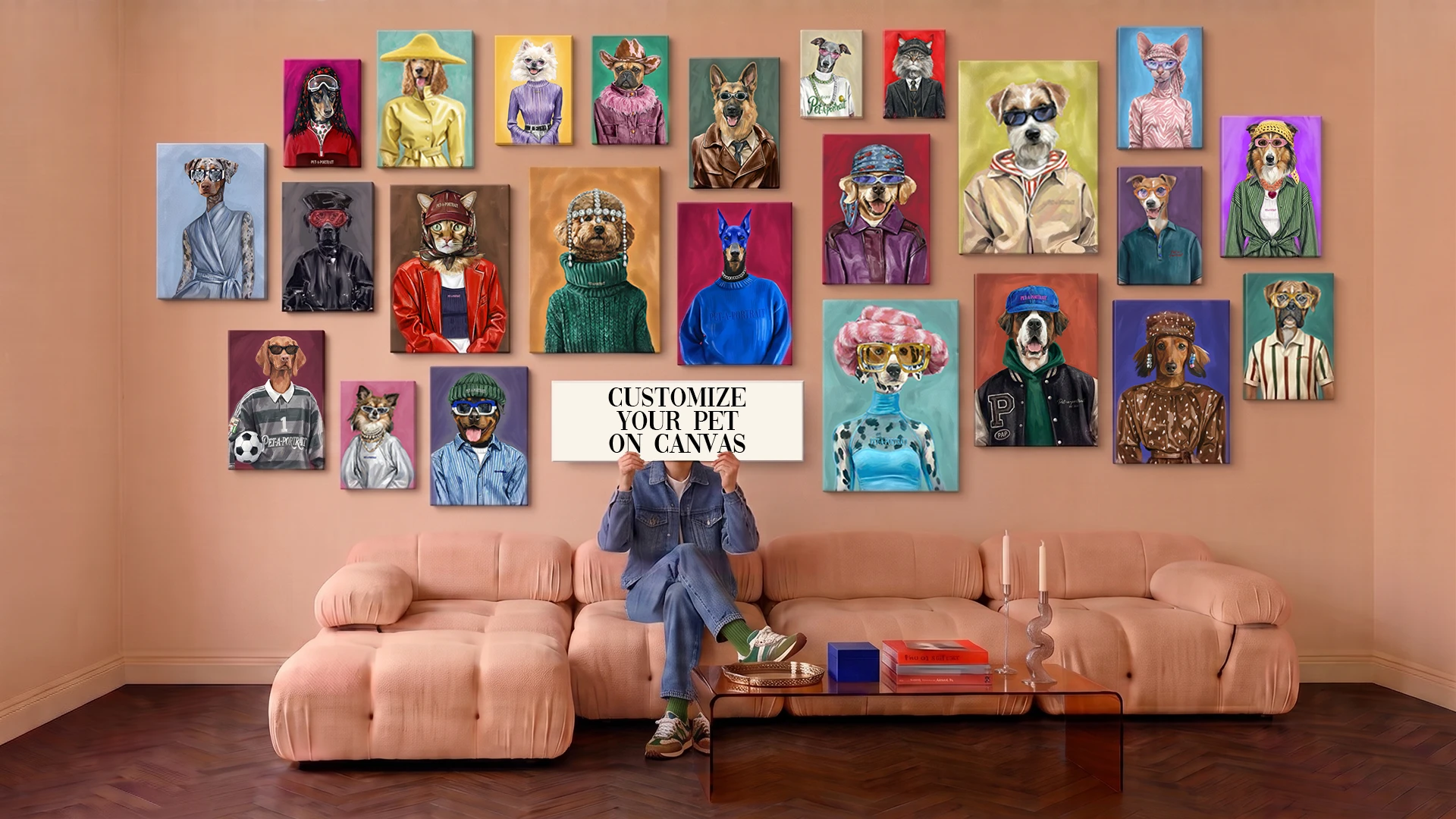 PET-A-PORTRAIT gallery wall